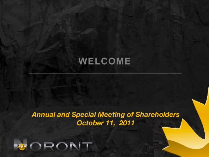welcome