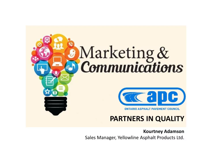 partners in quality