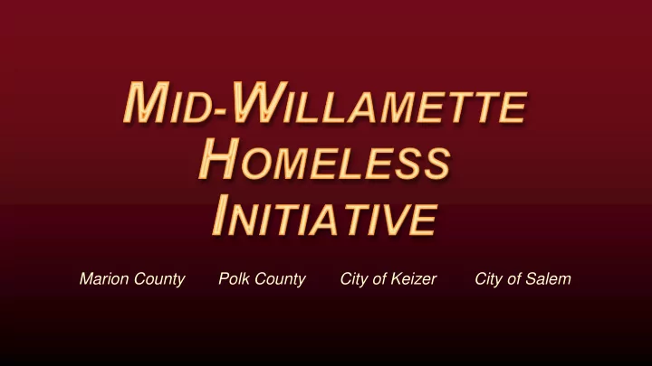 marion county polk county city of keizer city of salem