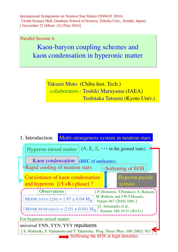 kaon baryon coupling schemes and kaon condensation in