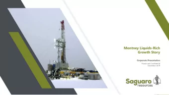 Montney Liquids-Rich  Growth Story  Corporate Presentation  Private and Confidential  December 2019