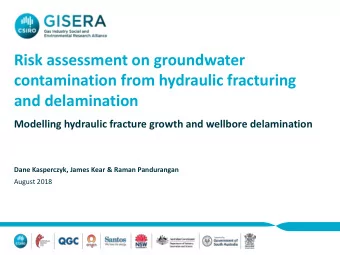 Risk assessment on groundwater  contamination from hydraulic fracturing  and delamination