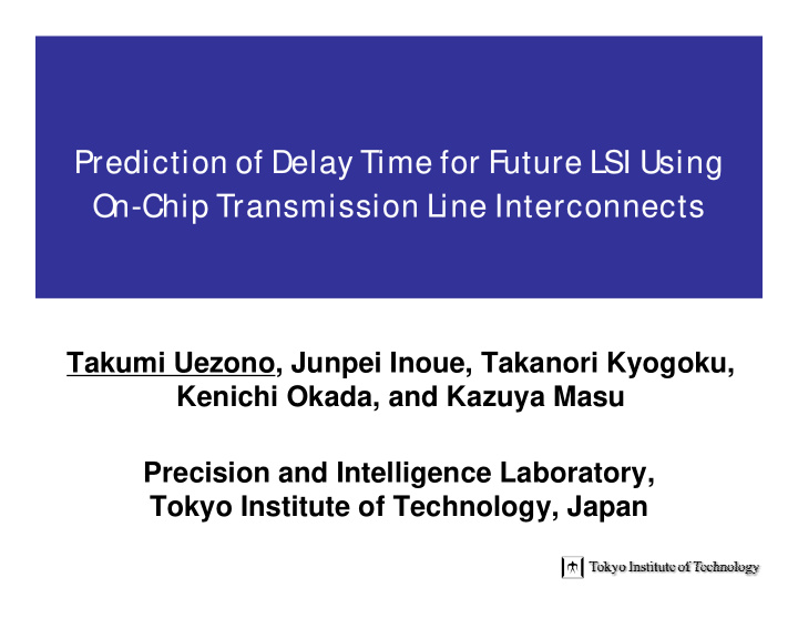 prediction of delay time for f prediction of delay time