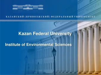 Institute of Environmental Sciences  Institute of Environmental Sciences  Institute of