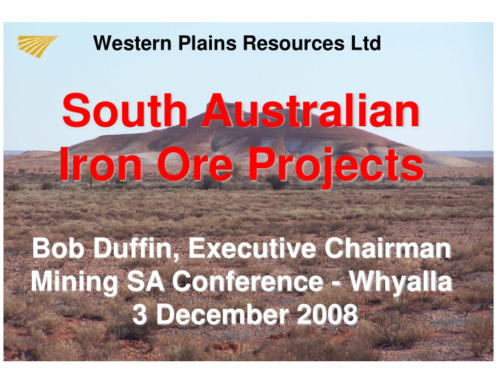 south australian iron ore projects