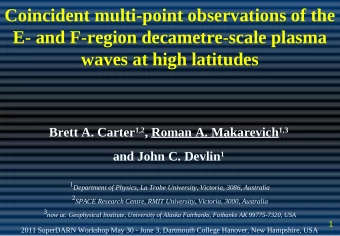 Coincident multi-point observations of the  E- and F-region decametre-scale plasma  waves at high