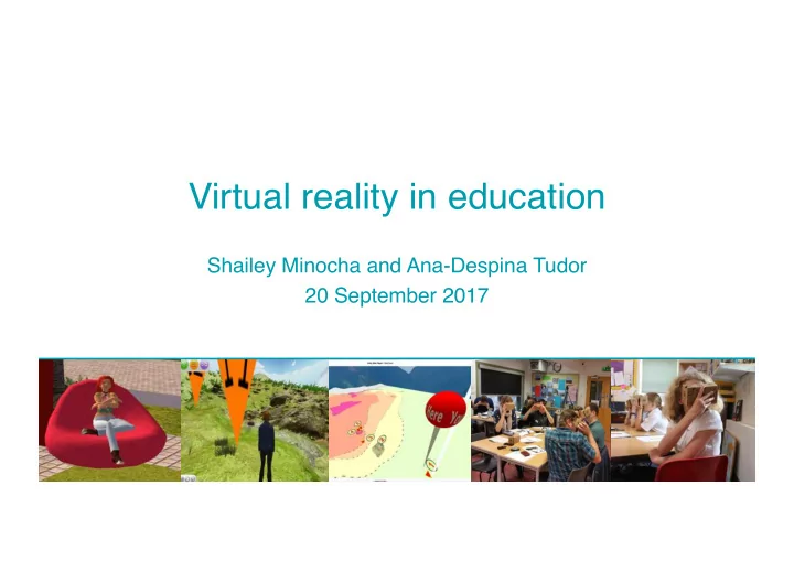 virtual reality in education