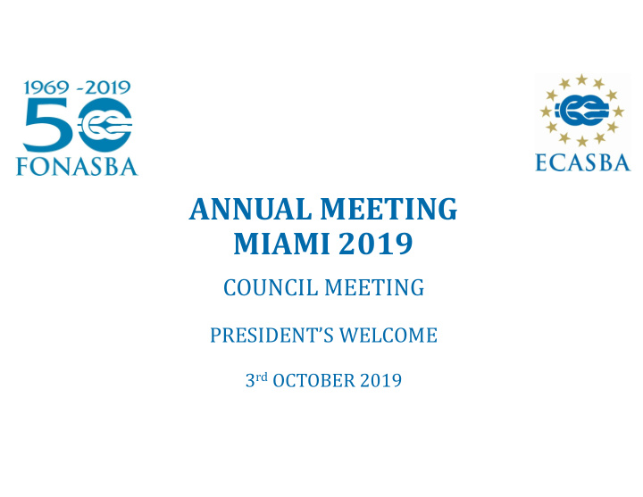 annual meeting miami 2019