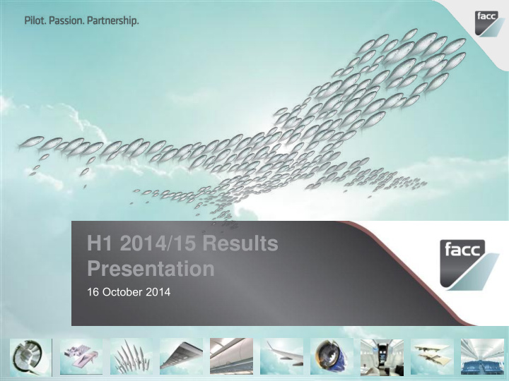 h1 2014 15 results presentation