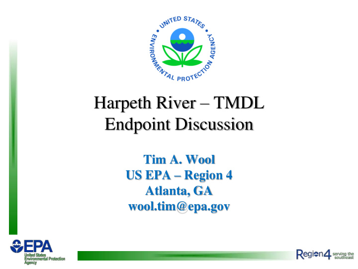 harpeth river tmdl endpoint discussion