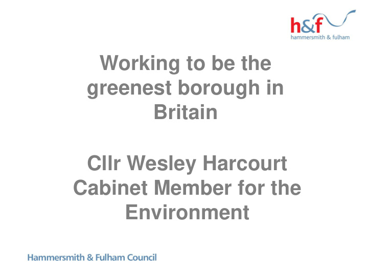 greenest borough in