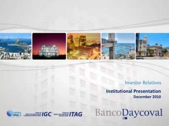 Institutional Presentation  December 2010  Agenda  Page 3  Brazilian Credit Market  Foreign