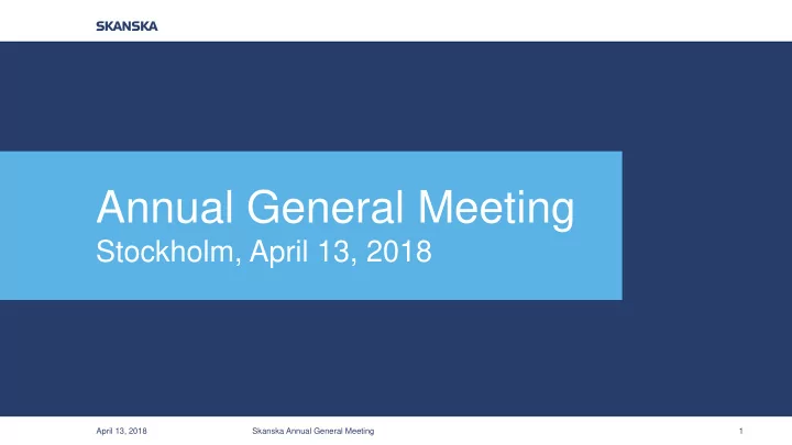 annual general meeting