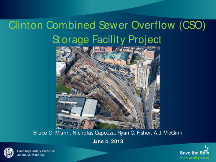 clinton combined sewer overflow cso storage facility