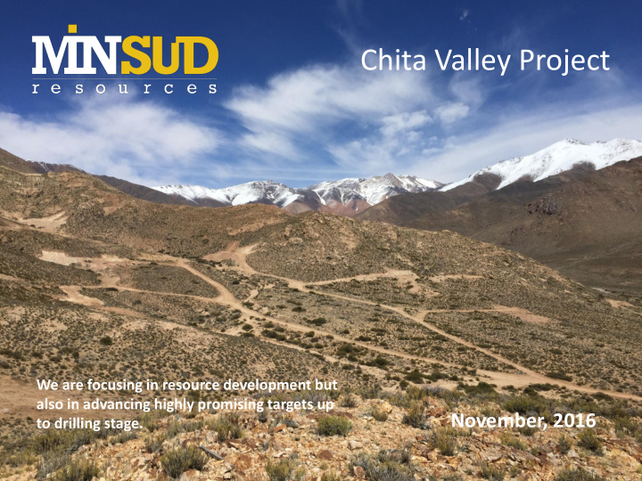 chita valley project