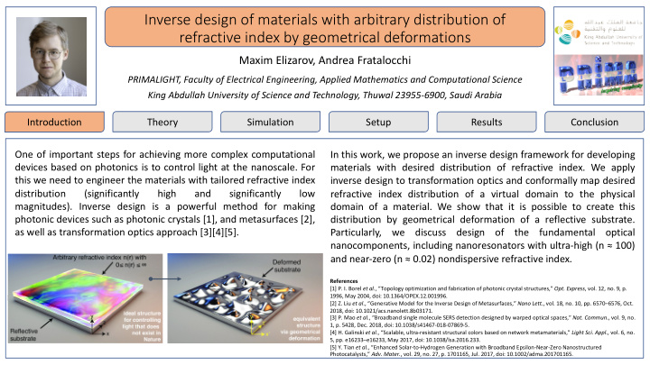 inverse design of materials with arbitrary distribution