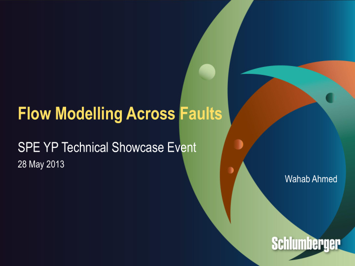 flow modelling across faults