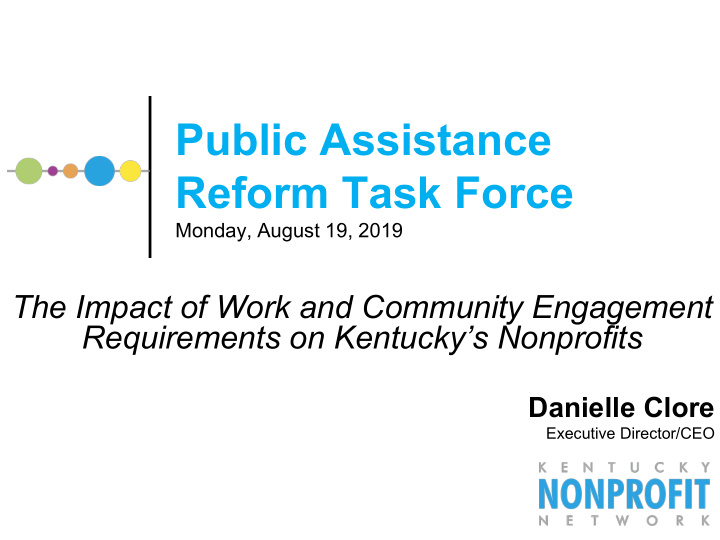 public assistance reform task force