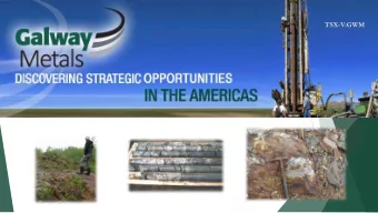 TSX-V:GWM  Forward L  Looking St  g Statem  emen  ent  This presentation contains