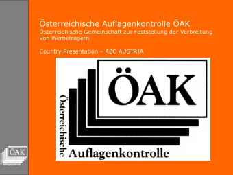 sterreichische Auflagenkontrolle AK  sterreichische Gemeinschaft zur Feststellung der