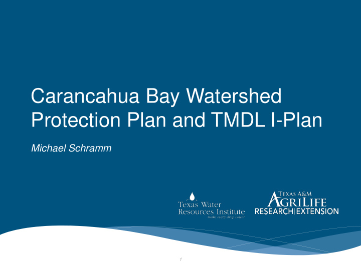 carancahua bay watershed protection plan and tmdl i plan