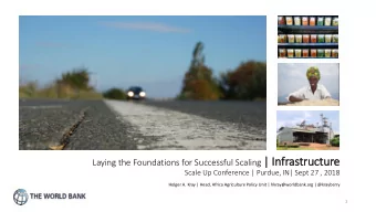 Laying the Foundations for Successful Scaling | In  Infrastructure  Scale Up Conference | Purdue,