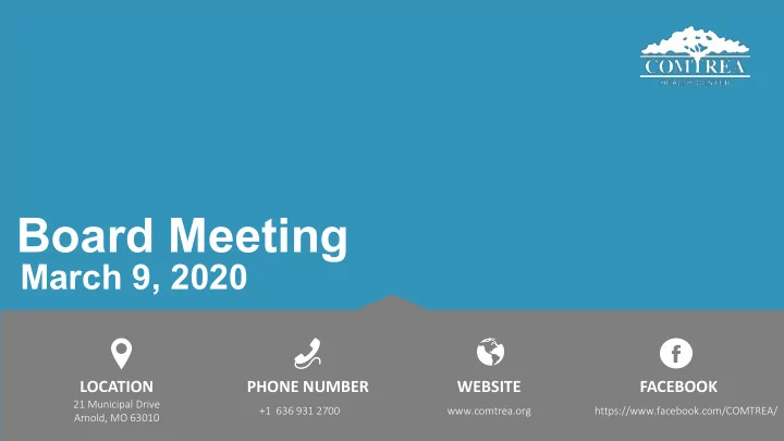 board meeting