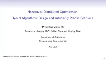 Nonconvex Distributed Optimization:  Novel Algorithmic Design and Arbitrarily Precise Solutions