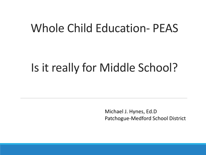 whole child education peas