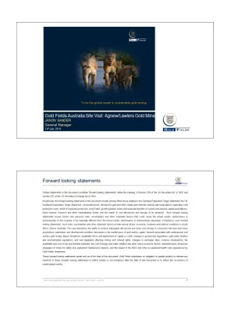 Gold Fields Australia site visit:  Agnew/Lawlers Gold Mine  Jason Sander 14 July 2014 Im Jason