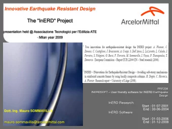 The &quot;InERD&quot; Project  presentation held @ Associazione Tecnologici per lEdilizia ATE  -
