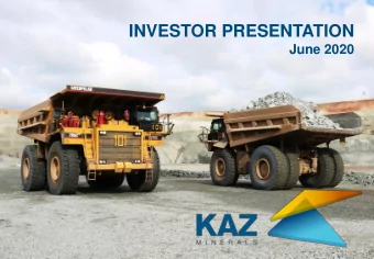 INVESTOR PRESENTATION  June 2020  IMPORTANT NOTICE  DISCLAIMER Certain statements included in this