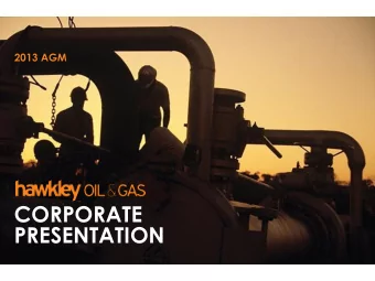 CORPORATE  PRESENTATION  2  SNAPSHOT  BACKGROUND  STRATEGY  A profitable E&amp;P business,