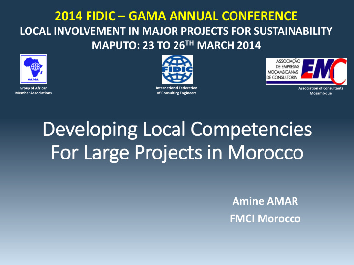 for large projects in morocco