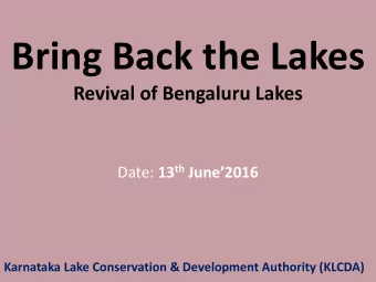 PART -I  AN OVERVIEW  Brief History  The City built by Sri.Kempegowda, 468 years ago, has