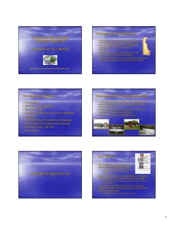 1  Elements of SB 64  Elements of SB 64      Authorizes Secretary to develop guidance and