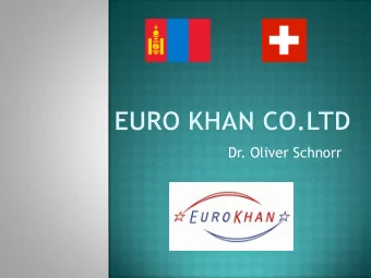 Dr. Oliver Schnorr  Mining Technology Consulting  RWE Power International / RE GmbH  Feasibility