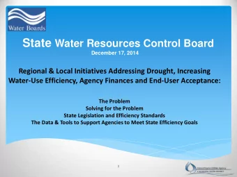 2  The Problem:  The Solution:  Public Policy  Water  Revenue  Efficiency  Stability  User