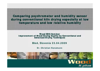 Com paring psychrom eter and hum idity sensor  Com paring psychrom eter and hum idity sensor