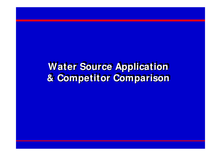 water source application water source application water