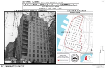 LANDMARKS PRESERVATION COMMISSION  2 PIERREPONT STREET  BROOKLYN, NEW YORK, 11201  HISTORIC