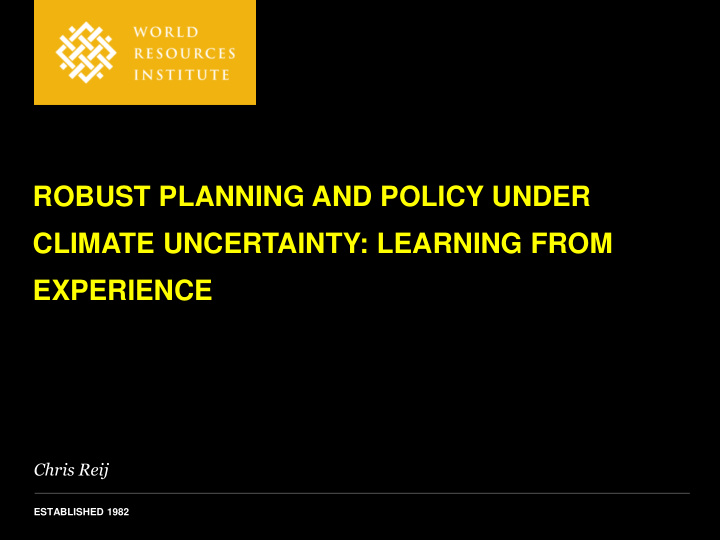 climate uncertainty learning from