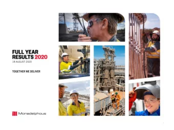 1  MONADELPHOUS PROFILE  2020 FULL YEAR RESULTS  2  2020 GROUP PERFORMANCE &amp; HIGHLIGHTS