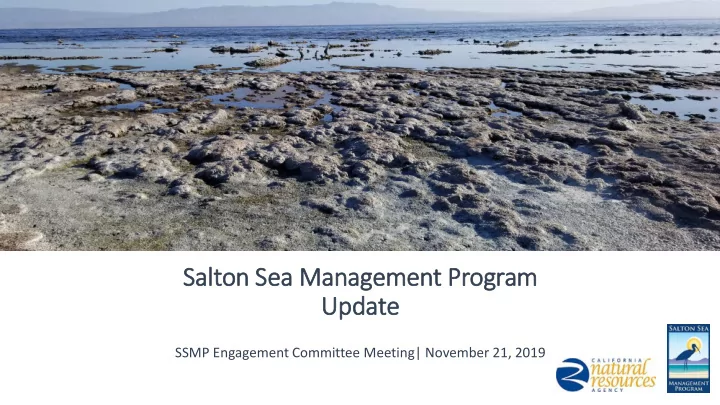 salton sea m managem emen ent p program up update
