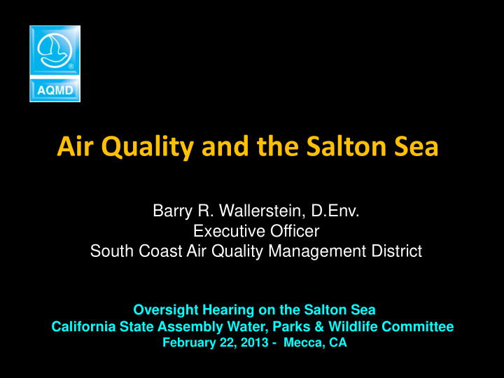 air quality and the salton sea