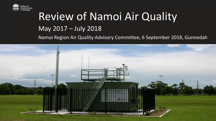 review of namoi air quality