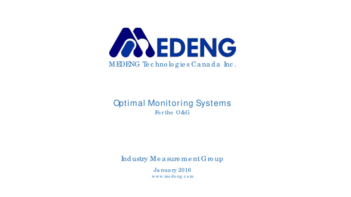 optimal monitoring systems