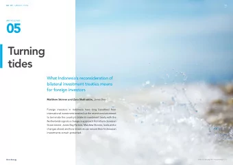 05  Turning  tides  What Indonesias reconsideration of  bilateral investment treaties means  for