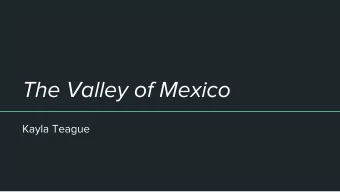 The Valley of Mexico  Kayla Teague  Realism  Considered beginning of modern    art