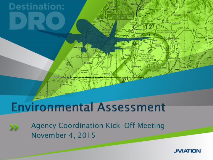 agency coordination kick off meeting november 4 2015